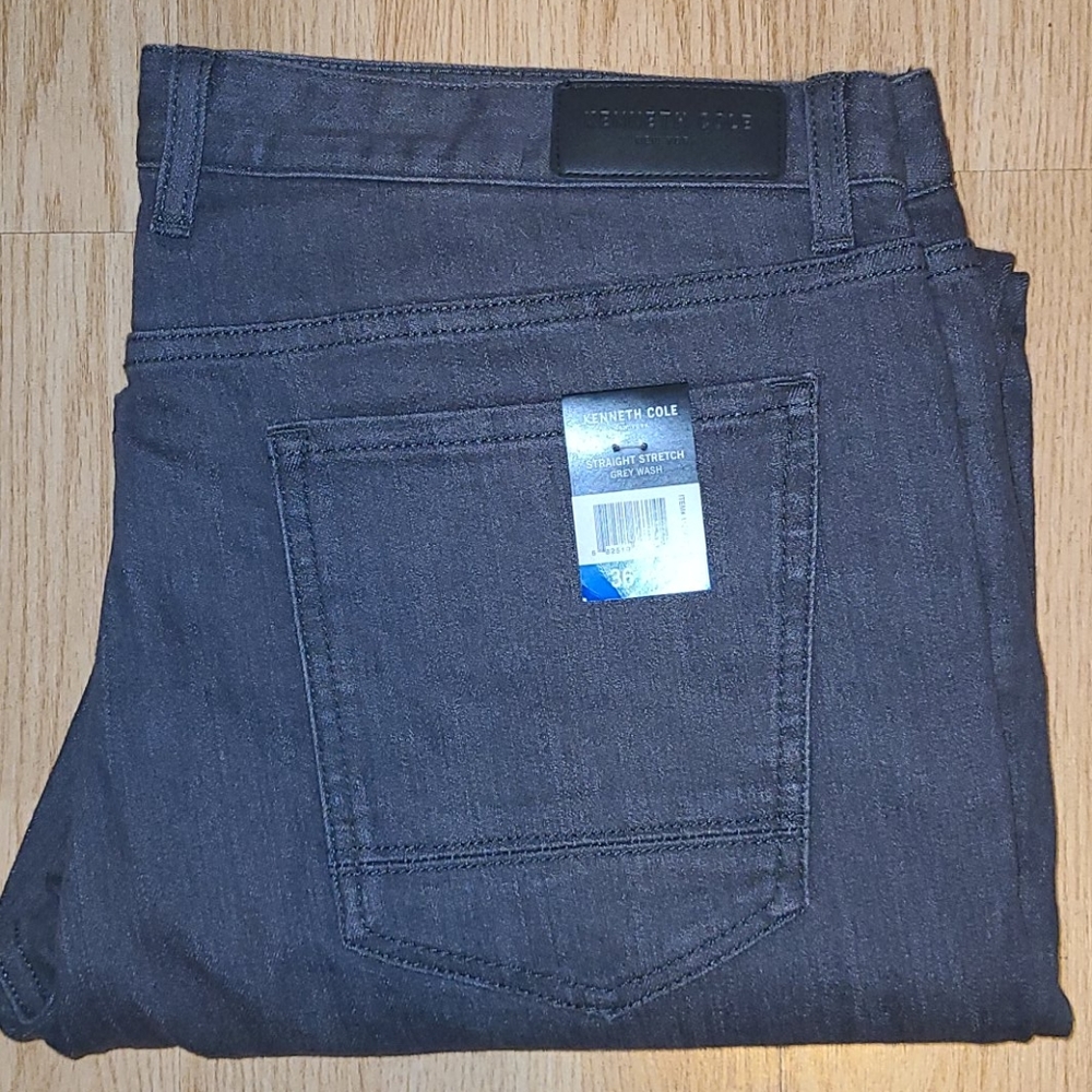 New Kenneth Cole Jeans Grey Wash (36x30)